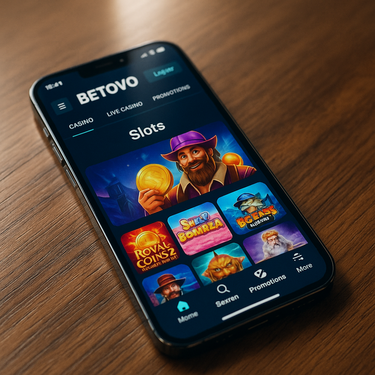 Betovo Casino - Mobile Interface - Responsive Design